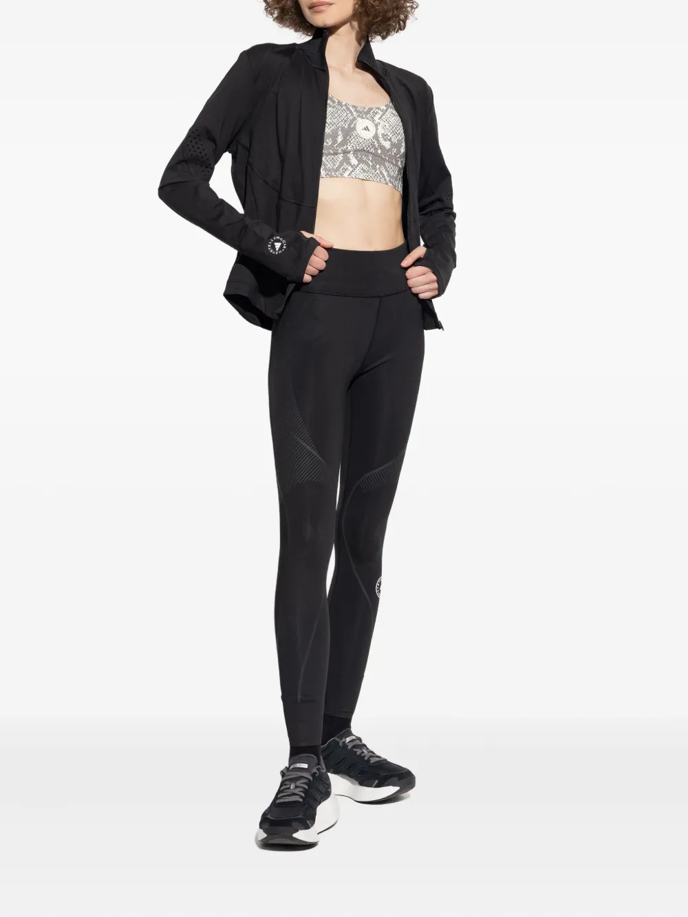 Куртка на молнии с вырезами Adidas By Stella Mccartney, черный — фото 2