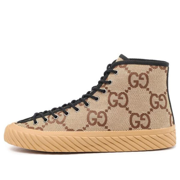 

Кроссовки maxi gg high top 'beige ebony' Gucci, бежевый