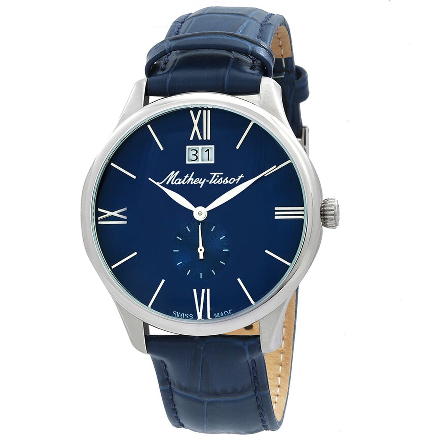 

Мужские часы Mathey Tissot Edmond с синим циферблатом