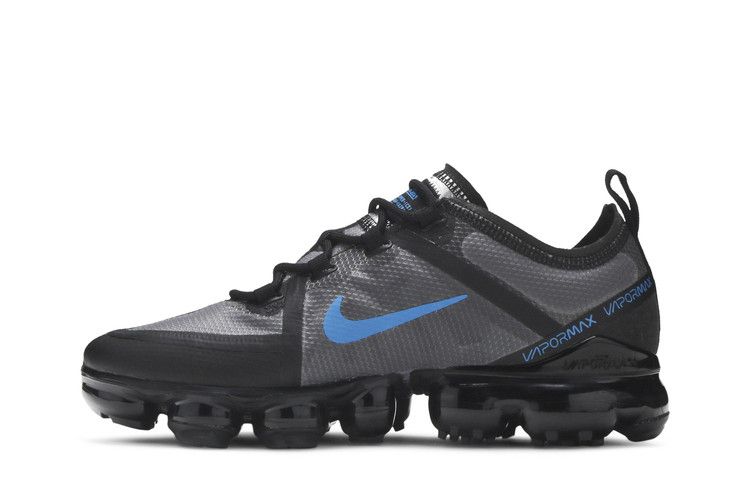 Кроссовки Nike VaporMax 2019 BG 'Black Imperial Blue', черный — фото 4