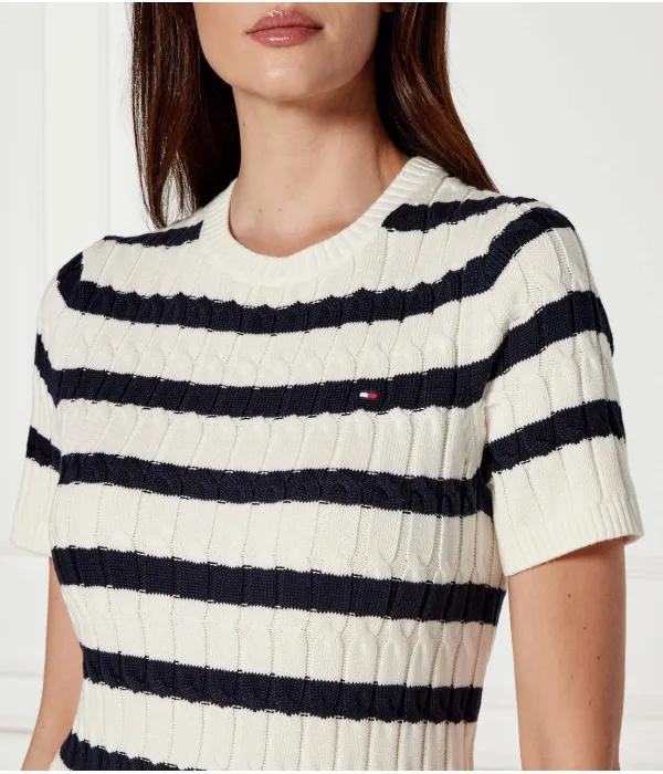 Свитер Slim fit Tommy Hilfiger, бежевый — фото 4