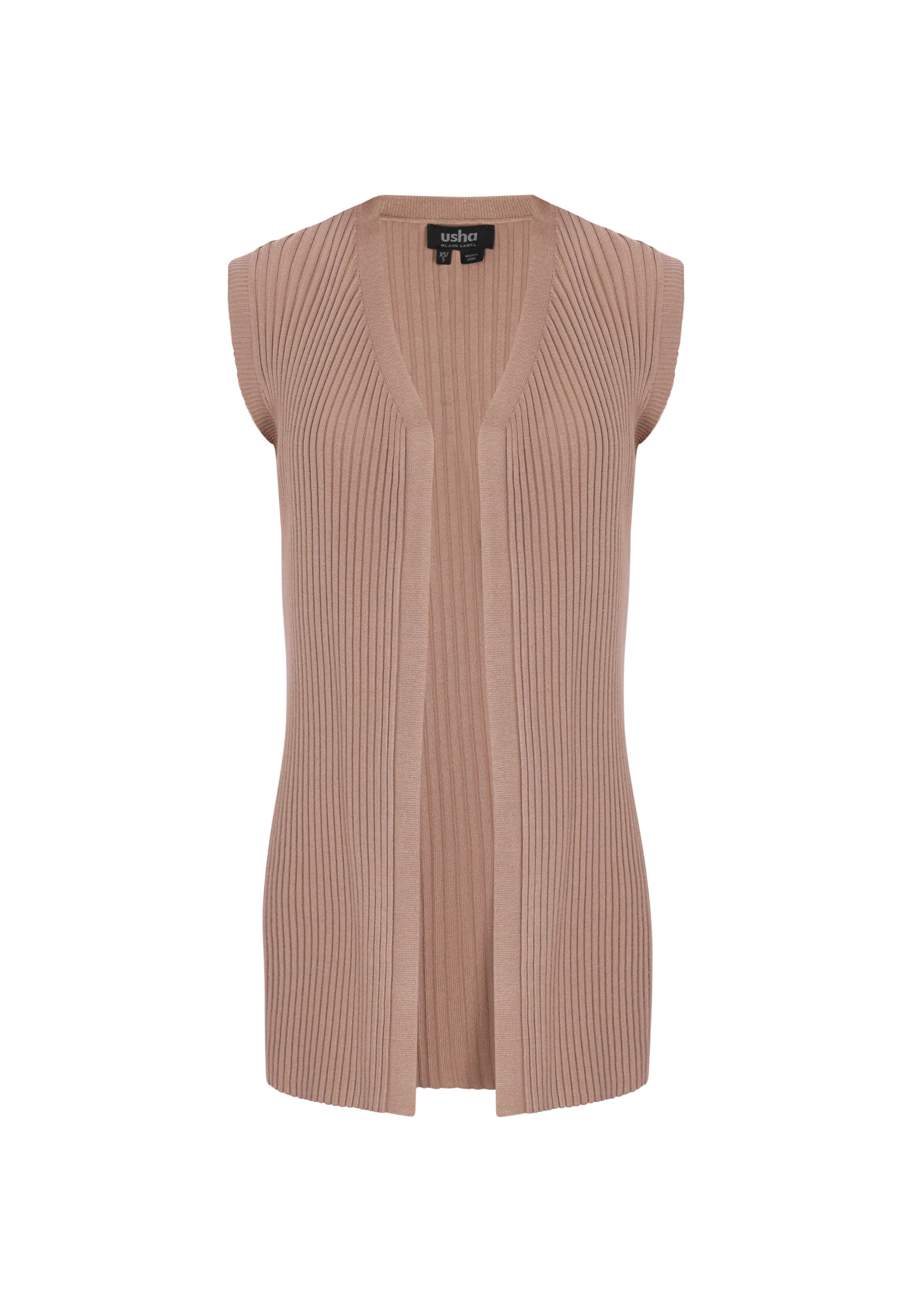 

Usha BLACK LABEL Вязаный жилет в цвете Taupe