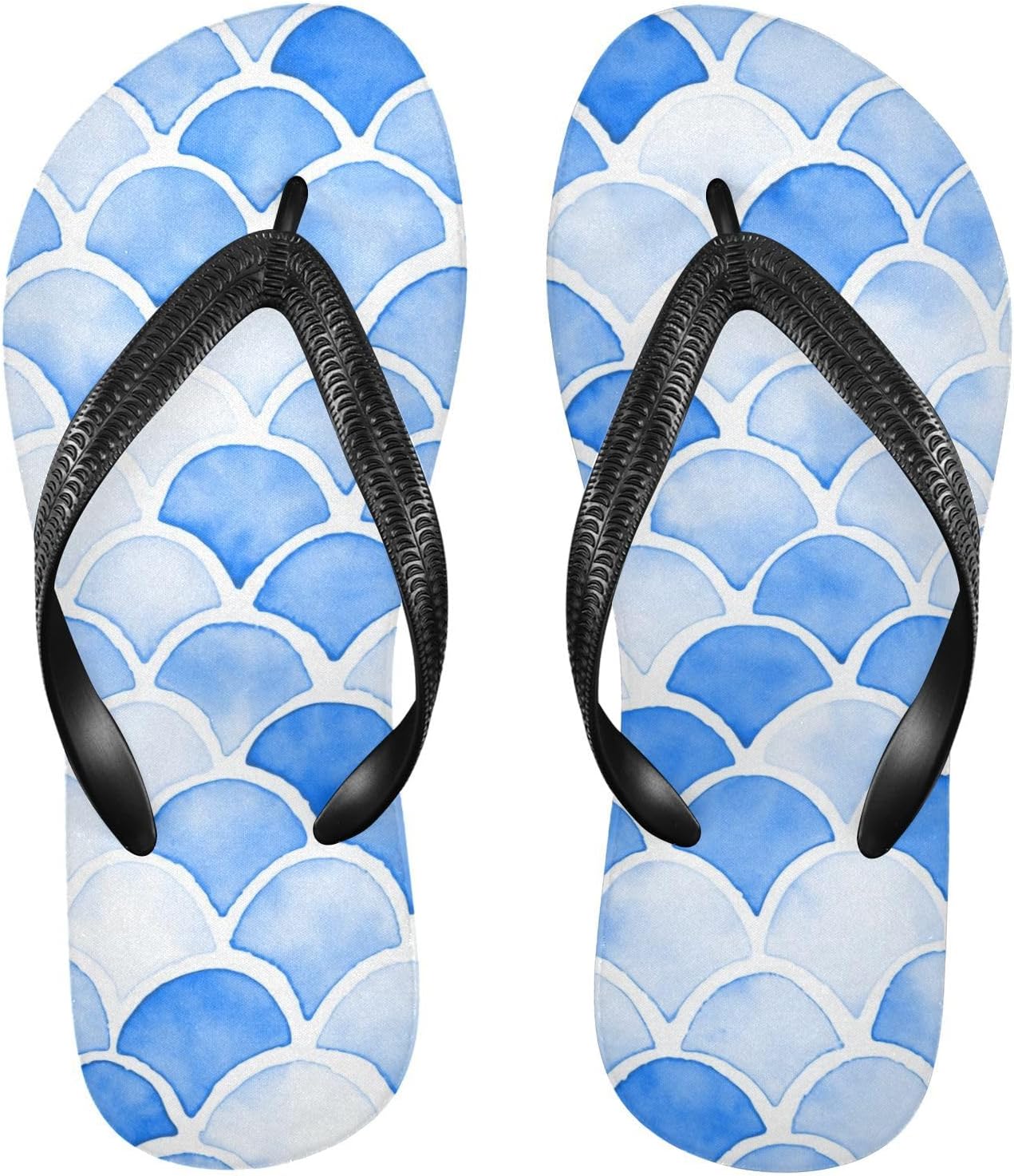 

Женские и мужские сандалии SPRIPORT Mermaid Slim с мягкой подошвой, удобные повседневные вьетнамки с амортизацией и противоскользящей резиновой подошвой, для отдыха на пляже и прогулок летом, бледно-голубой