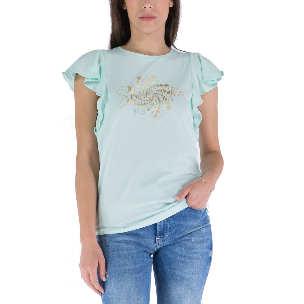 

Футболка Sporty Chic с вышивкой и круглым вырезом Zee Lane, зеленый