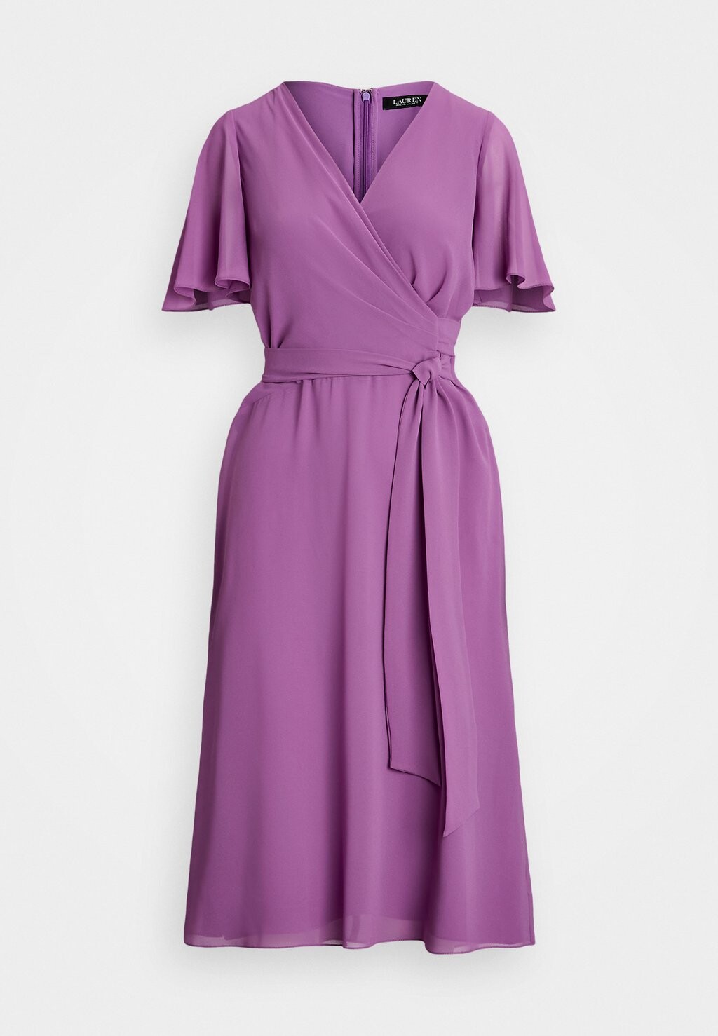 

Коктейльное платье / Вечернее платье BELTED GEORGETTE DRESS Ralph Lauren, цвет Aurora Violet
