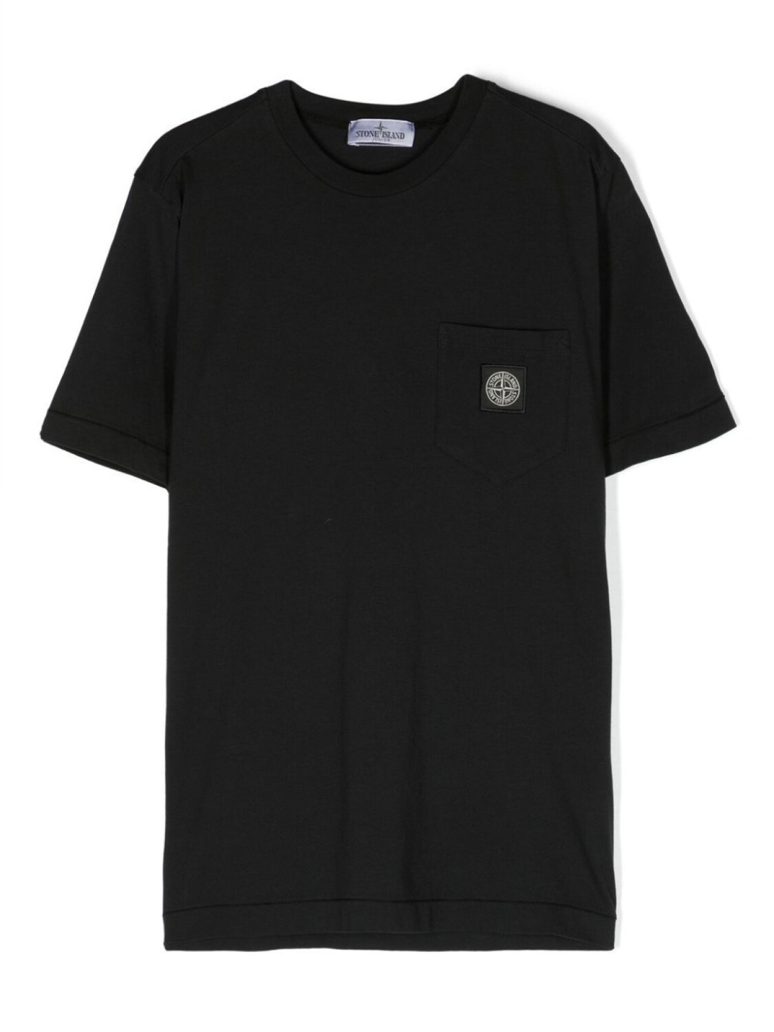 

Футболка с накладным карманом Stone Island Junior, черный