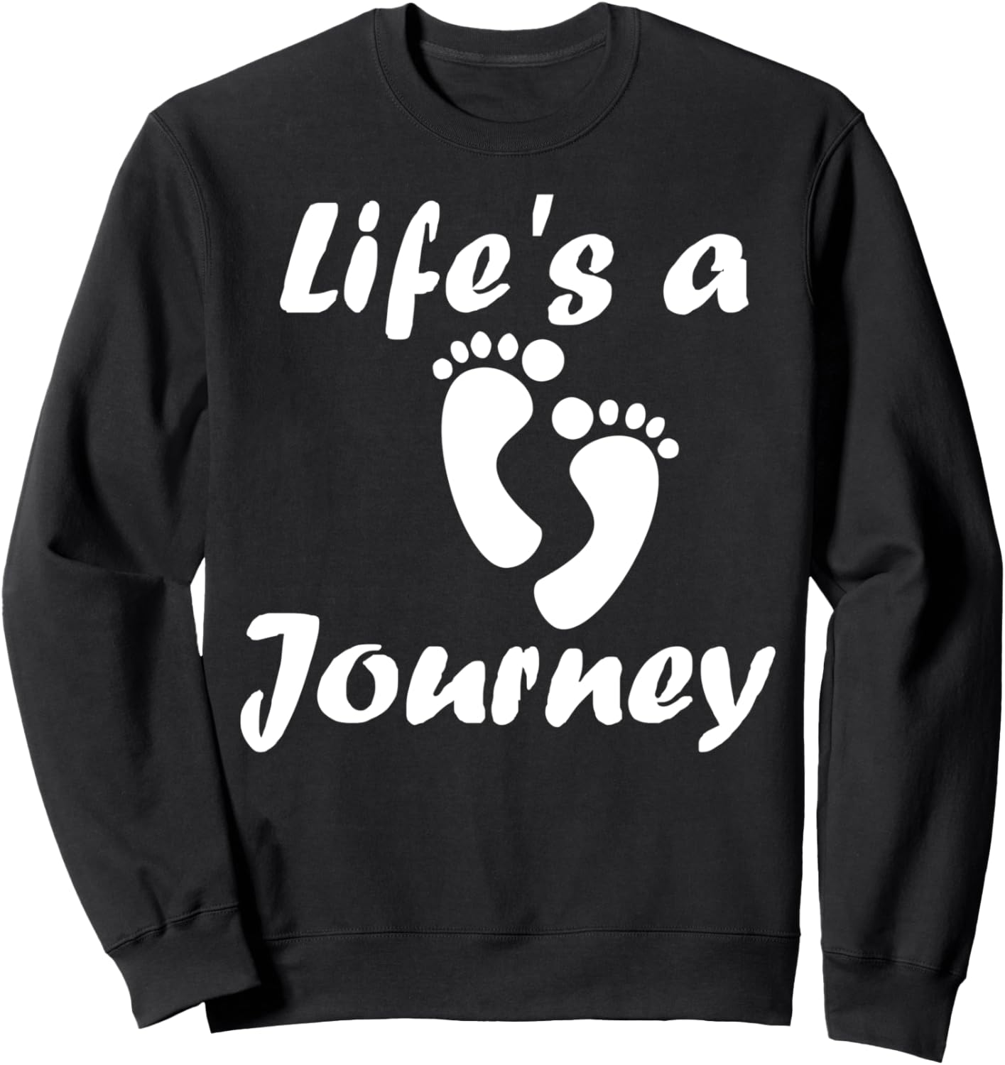 

Жизнь - это путешествие - забавная толстовка для путешественников Life'S A Journey, черный