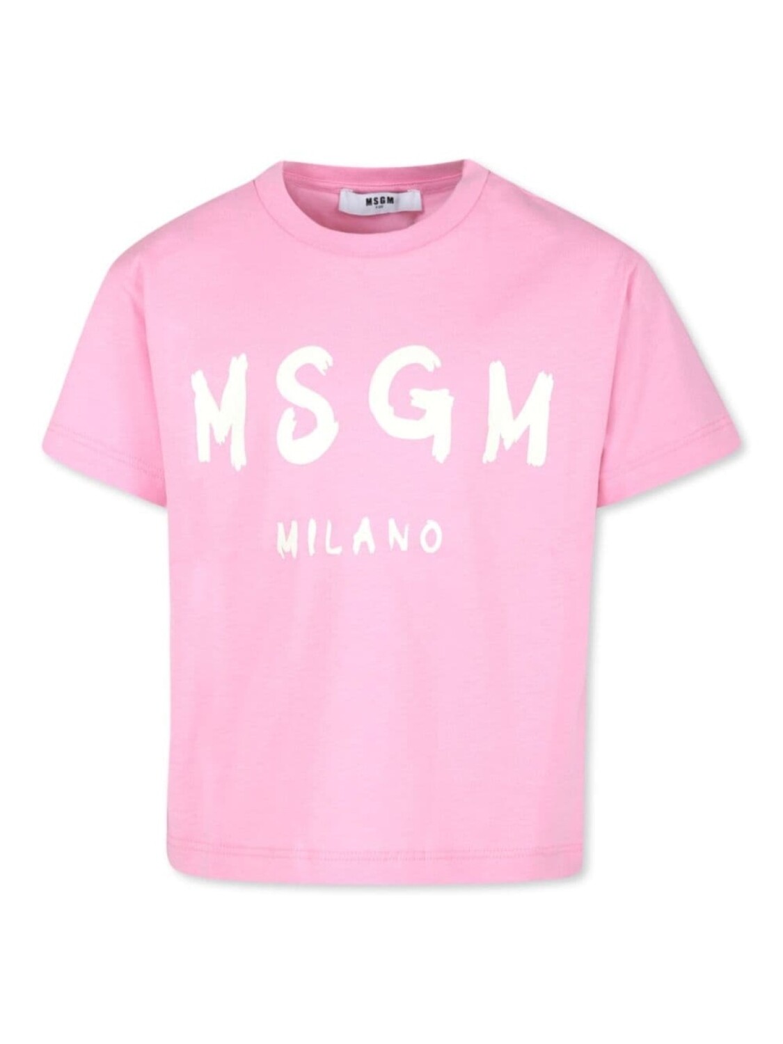 

MSGM Kids футболка с логотипом, розовый