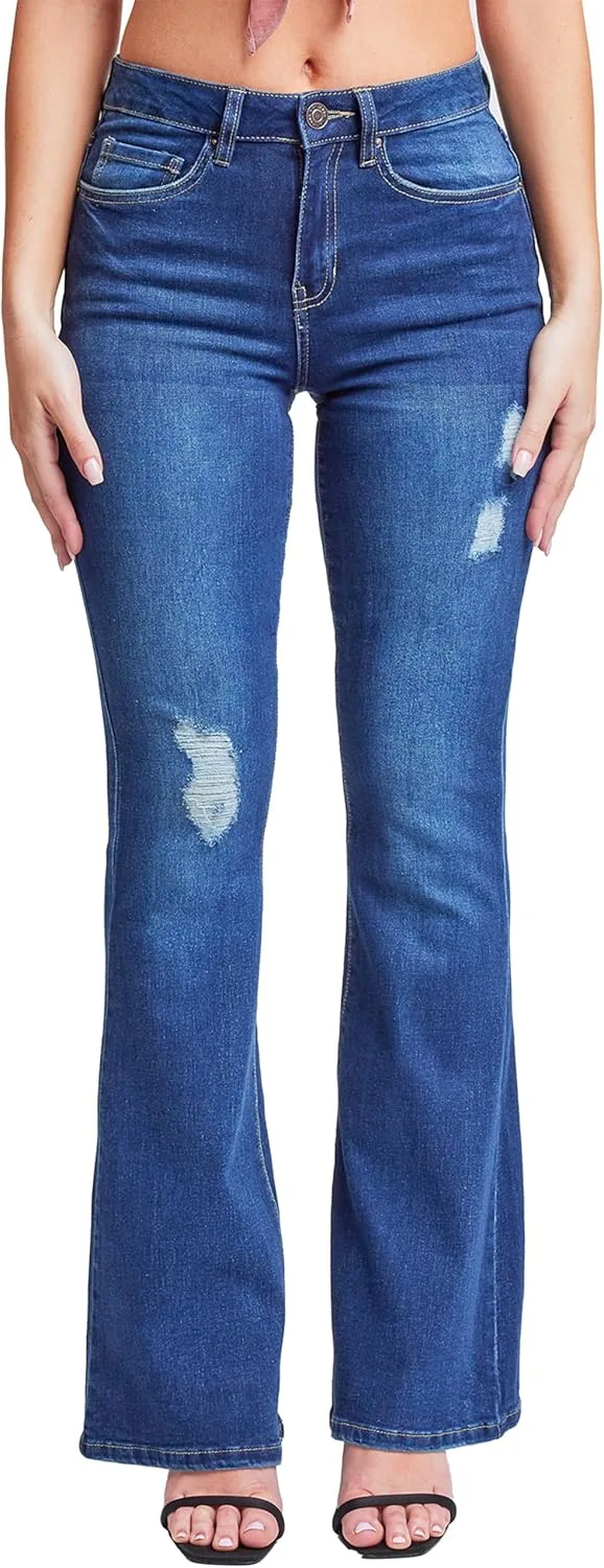 

YMI Women's YMI Jeans Junior классические джинсы с высокой посадкой и расклешенным низом