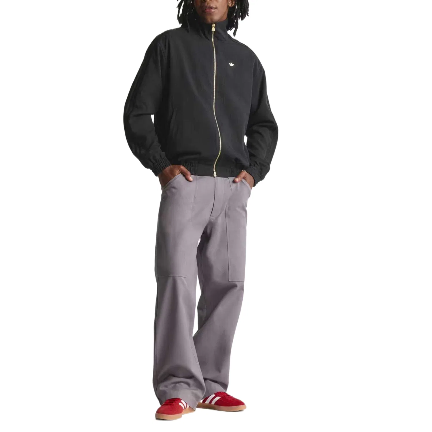 Худи на молнии Adidas Originals Firebird Loose Black — фото 4