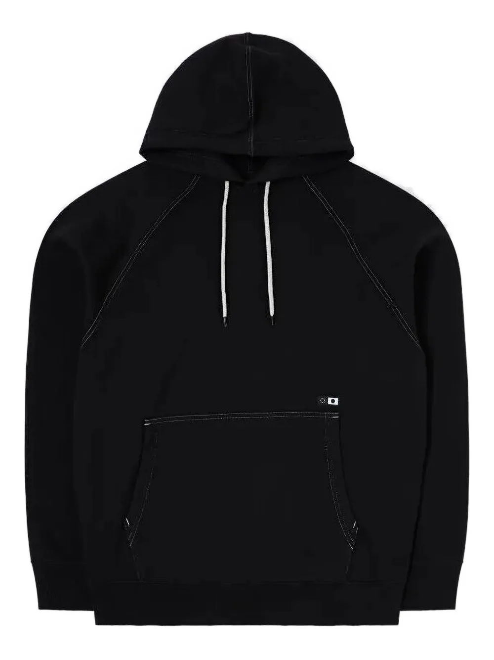 

Худи с контрастной отделкой в стиле кутюр Edwin, черный