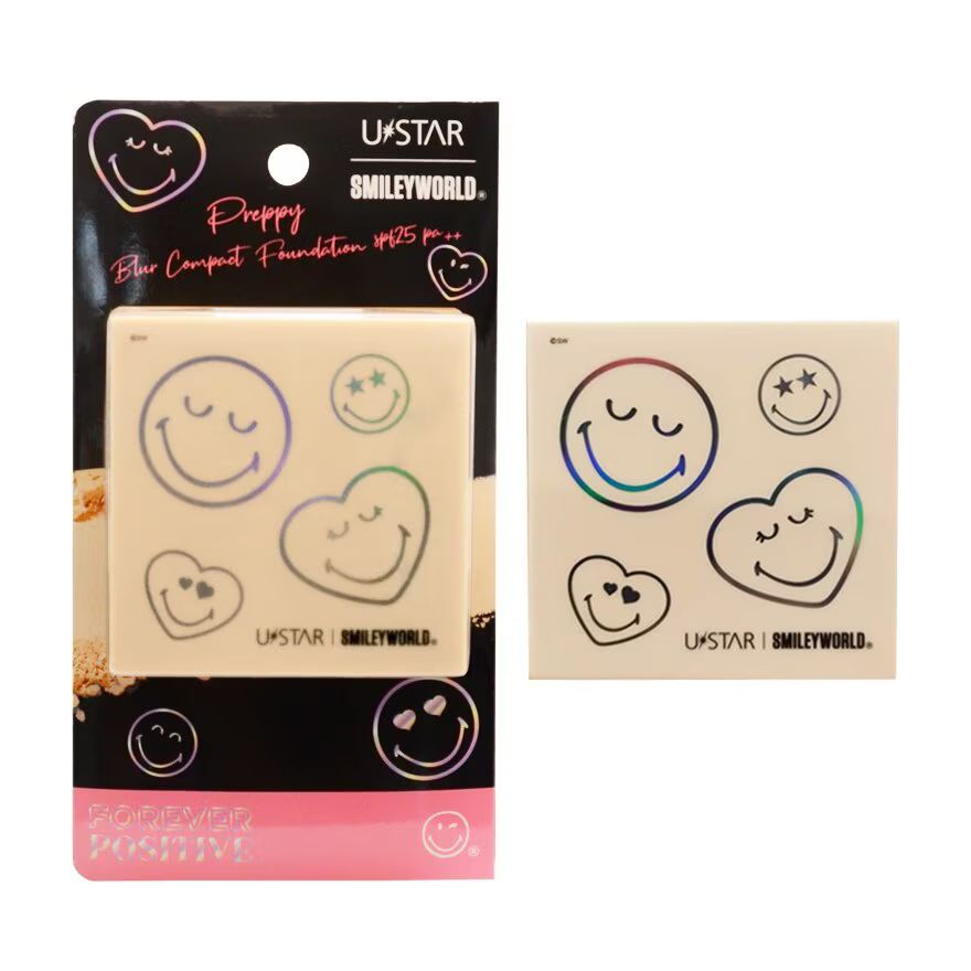 

UStar Ustar Smileyworld Preppy Blur Compact Foundation SPF25 PA++ 8г. Естественный Яркий, Natural Bright