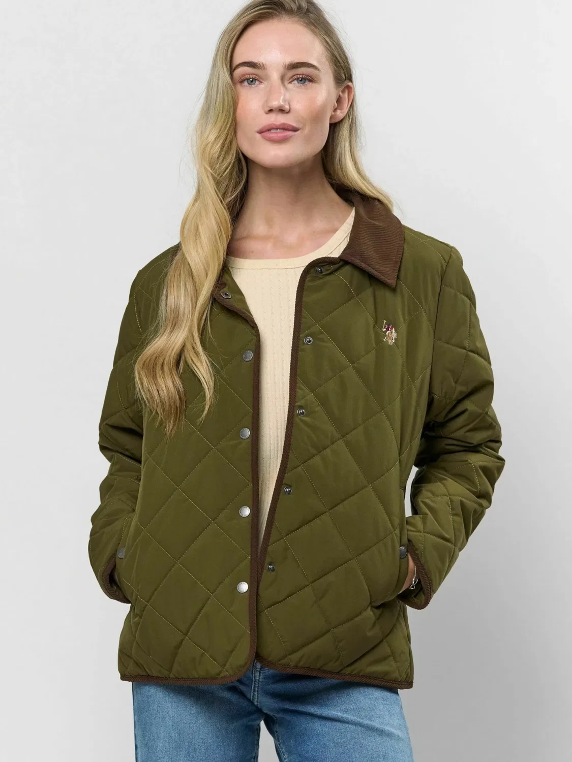 Куртка межсезонья 'Melou' U.S. Polo Assn., Olive — фото 3