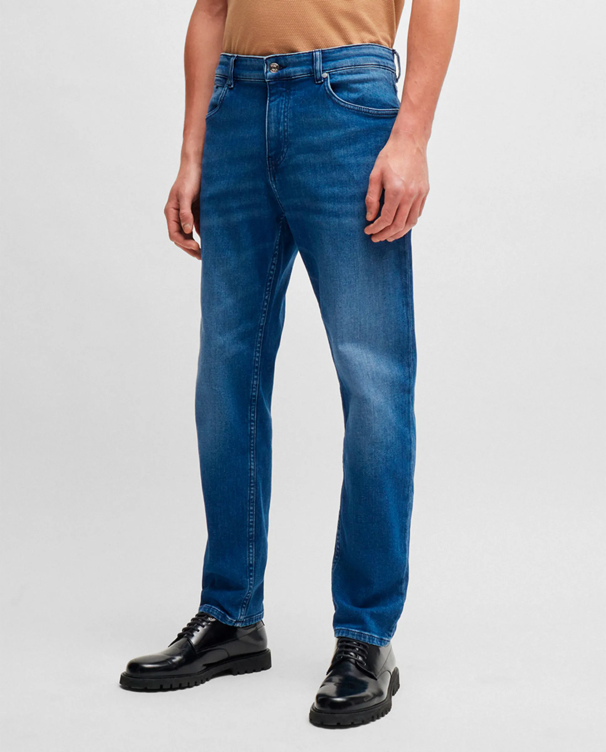Джинсы Maine regular fit из удобного эластичного денима Boss, синий — фото 2