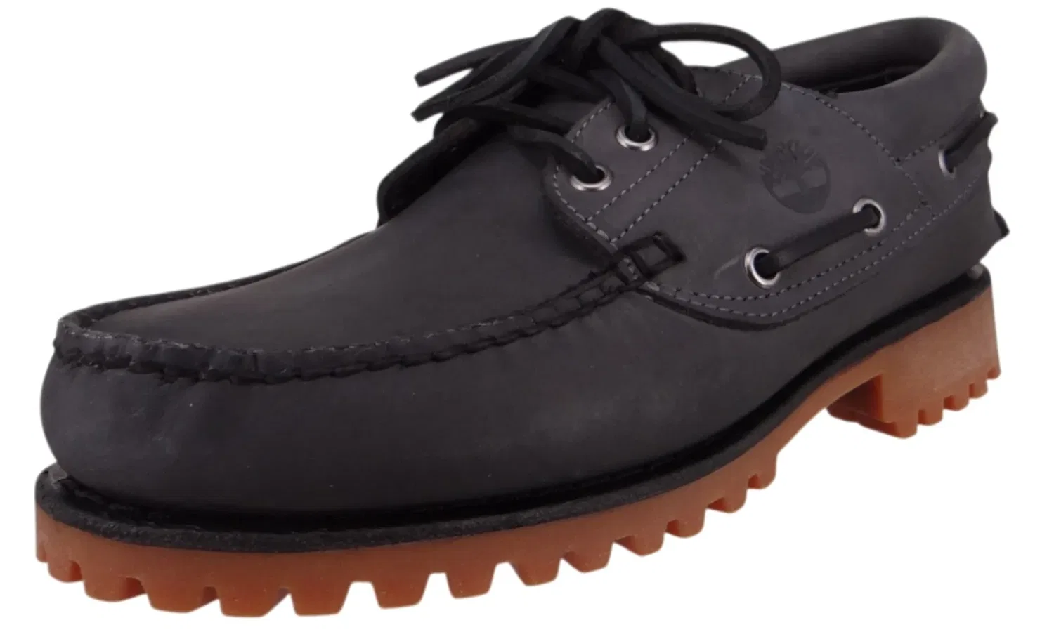 Полуботинки на шнурках, кожаные, Timberland, серый