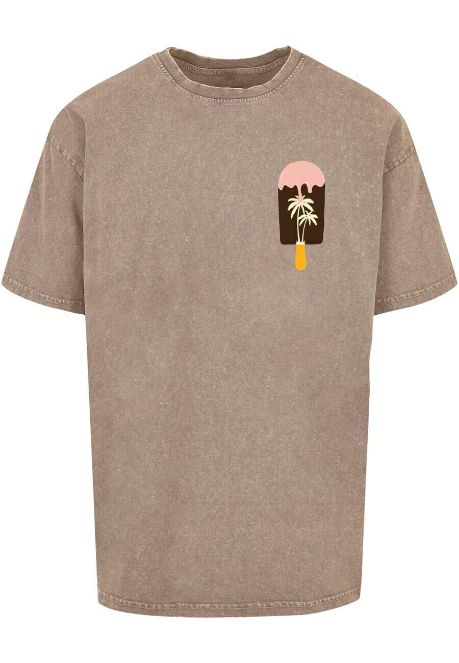 

Футболка Merchcode Summer - Icecream, цвет Sepia/Light brown