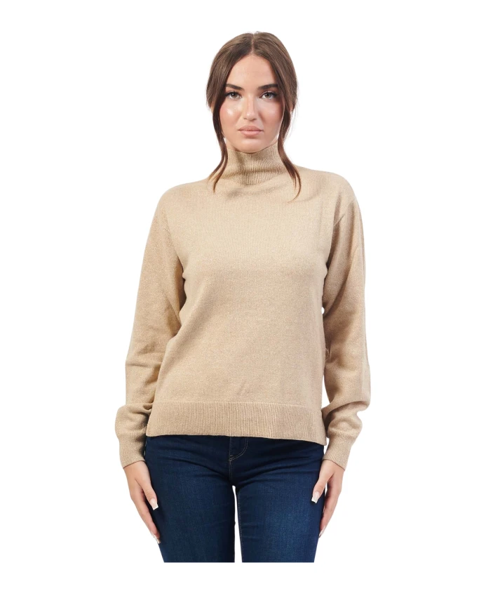 

Золотой свитер с металлизированной пряжей Armani Exchange, желтый