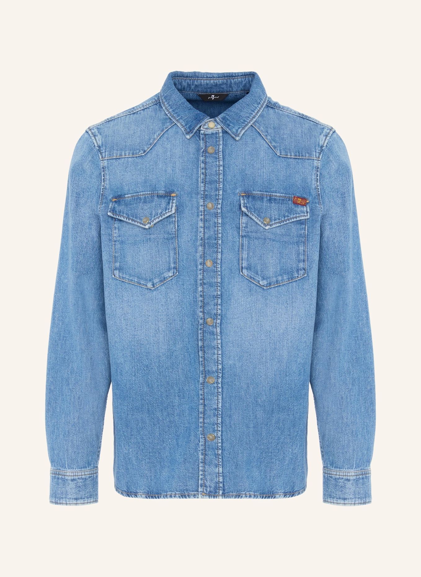

Рубашка в стиле вестерн 7 For All Mankind, синий