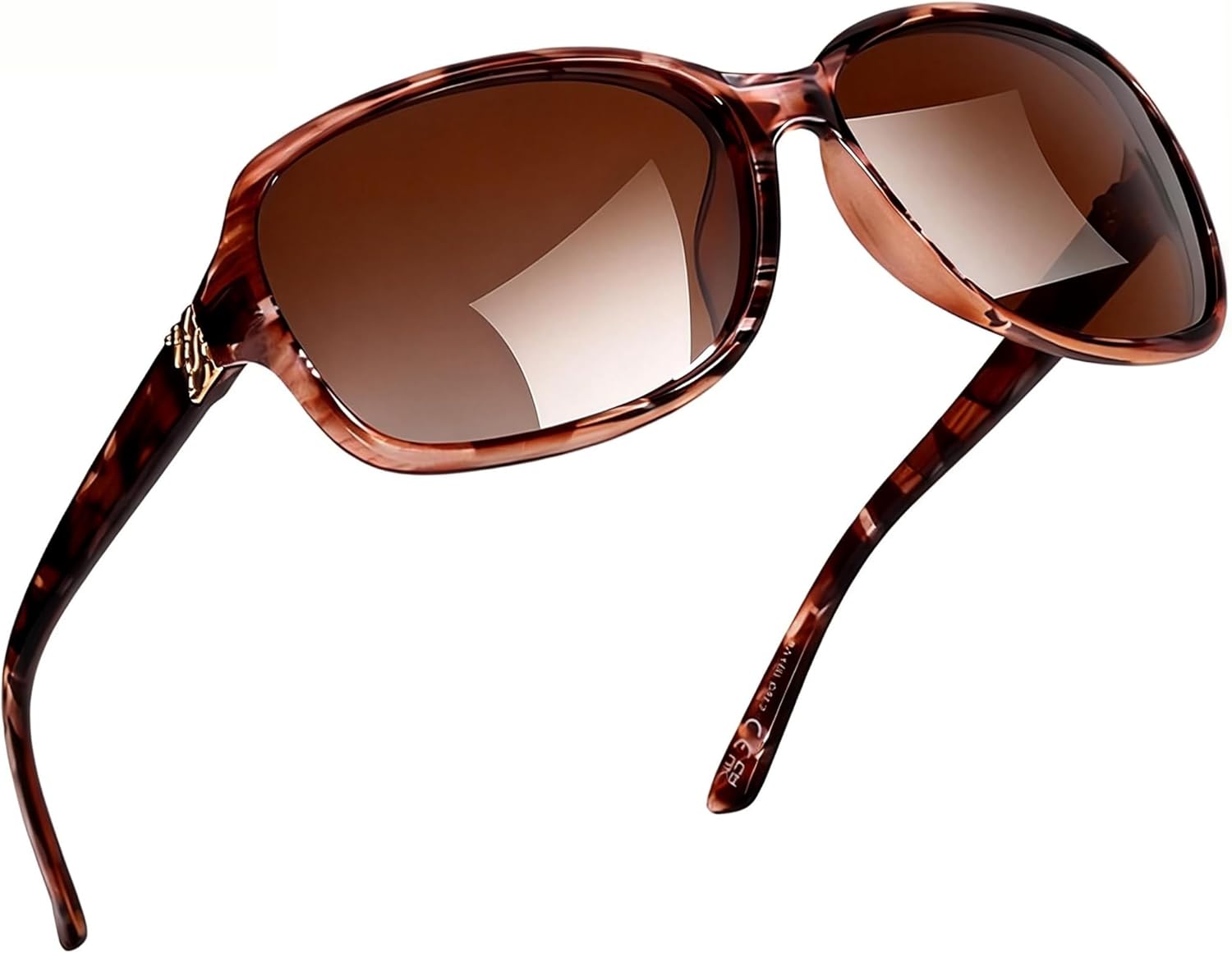 

Поляризованные солнцезащитные очки SIPHEW для женщин | Винтажные квадратные солнцезащитные очки с защитой от УФ-излучения UV400 | Женские солнцезащитные очки с обтекаемой формой, A6 Tortoise Polarized Sunglasses