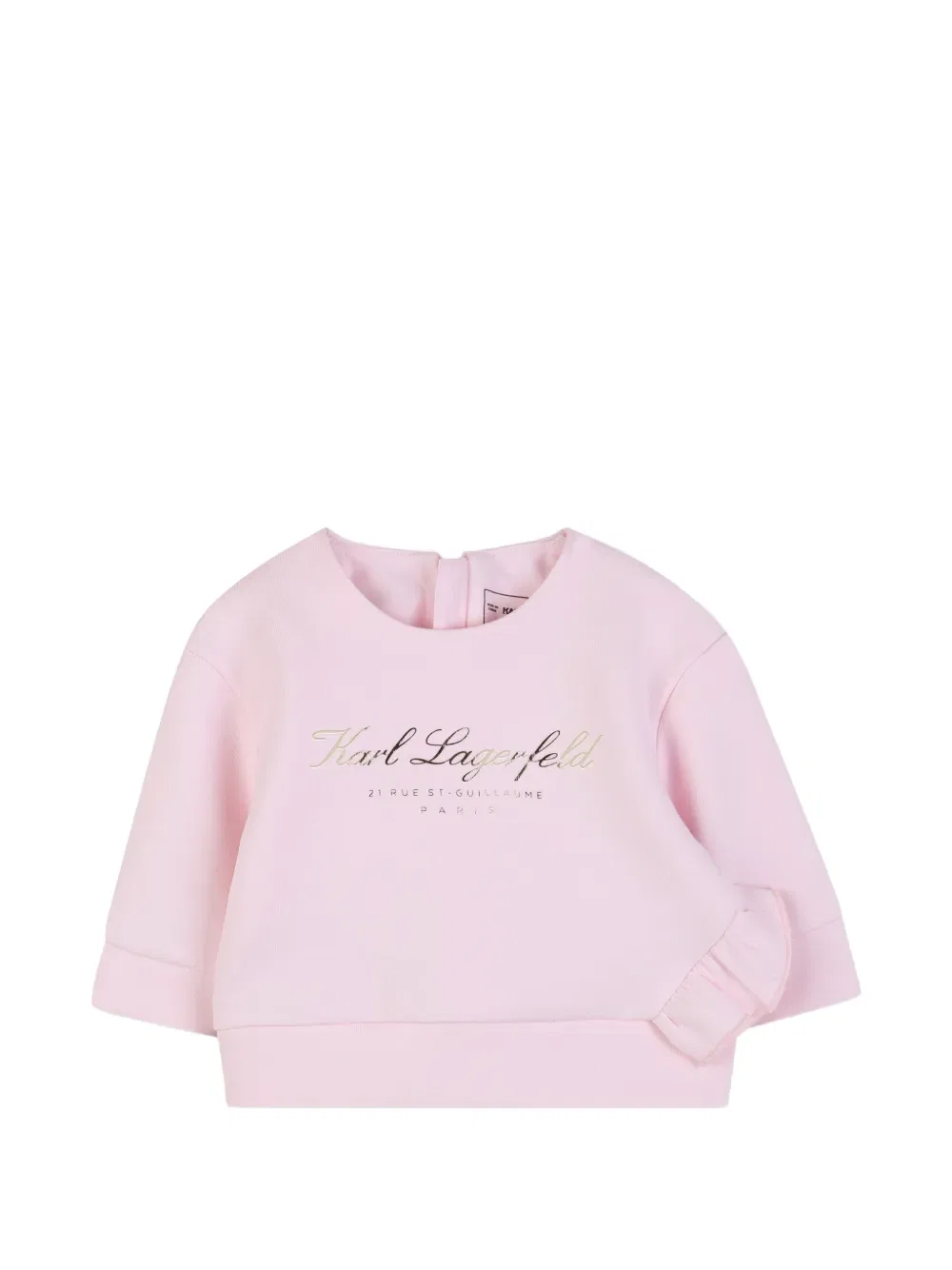 Комплект юбки с логотипом Karl Lagerfeld Kids, розовый — фото 3
