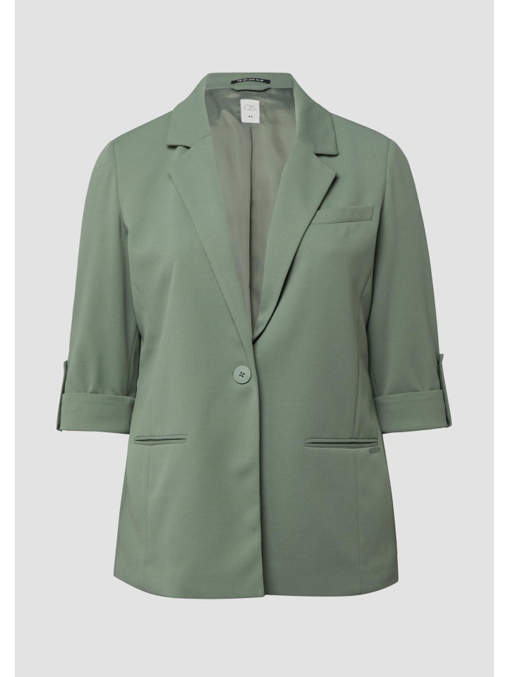 

QS Домашний пиджак цвета 7927_темно-зеленый шалфей