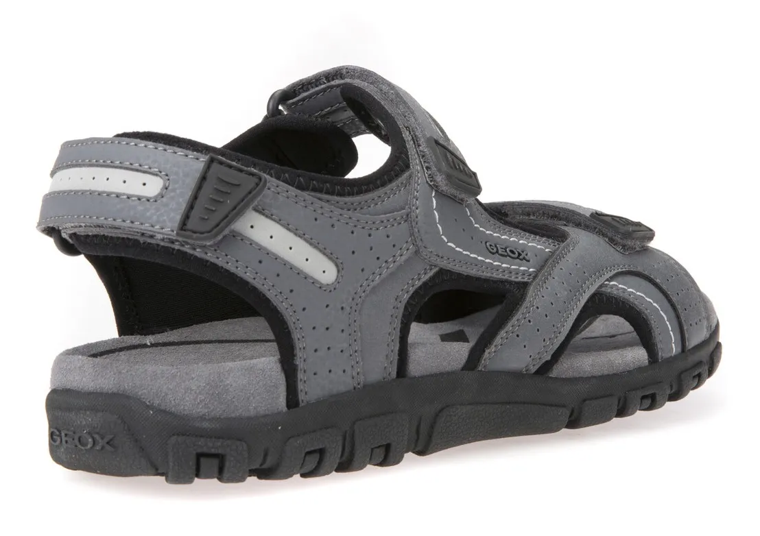 Сандалии Geox "UOMO SANDAL STRADA", летняя обувь, обувь на липучке, уличные сандалии, в треккинговом стиле, серый — фото 2