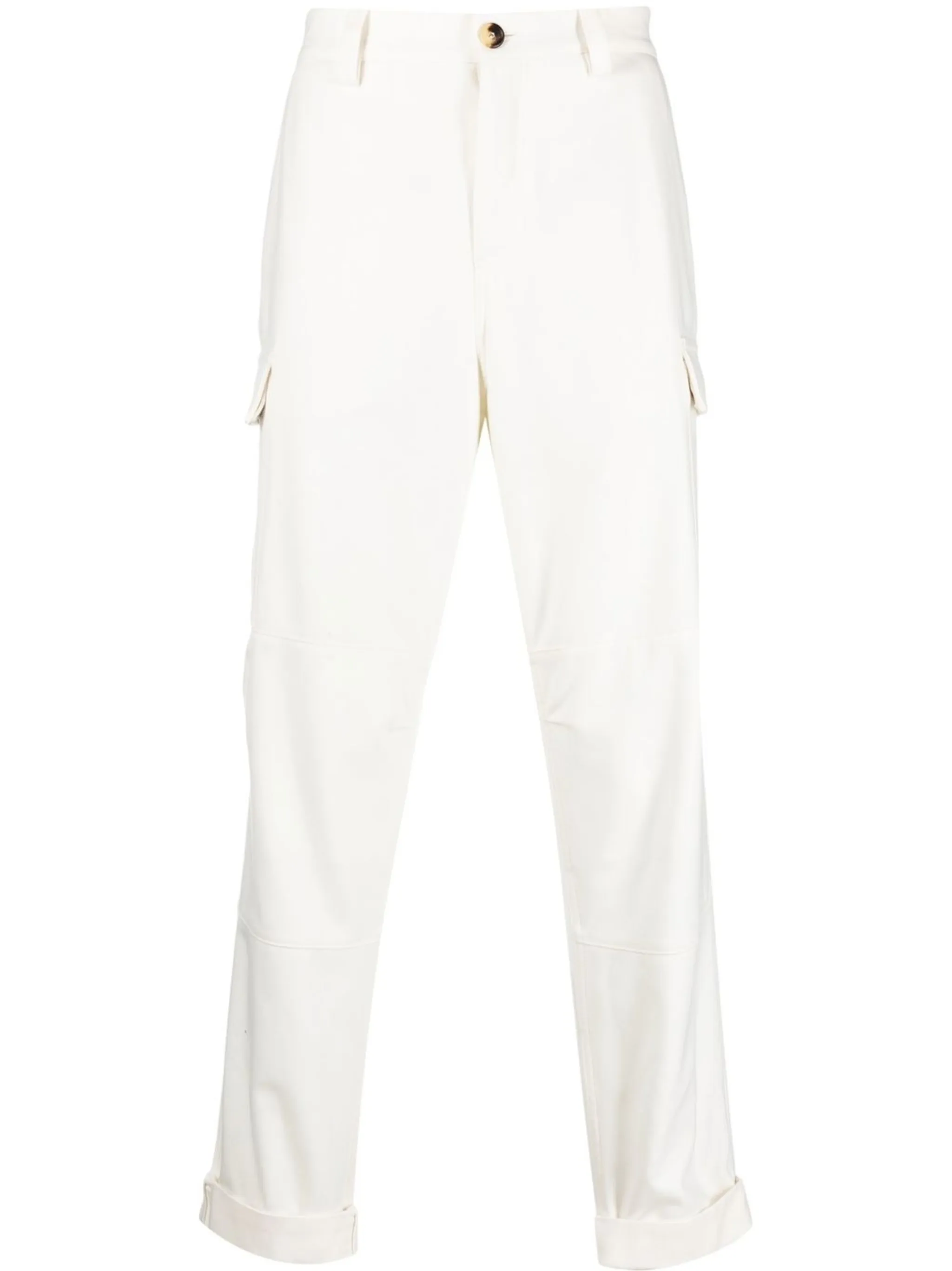 

Зауженные брюки карго Brunello Cucinelli, белый