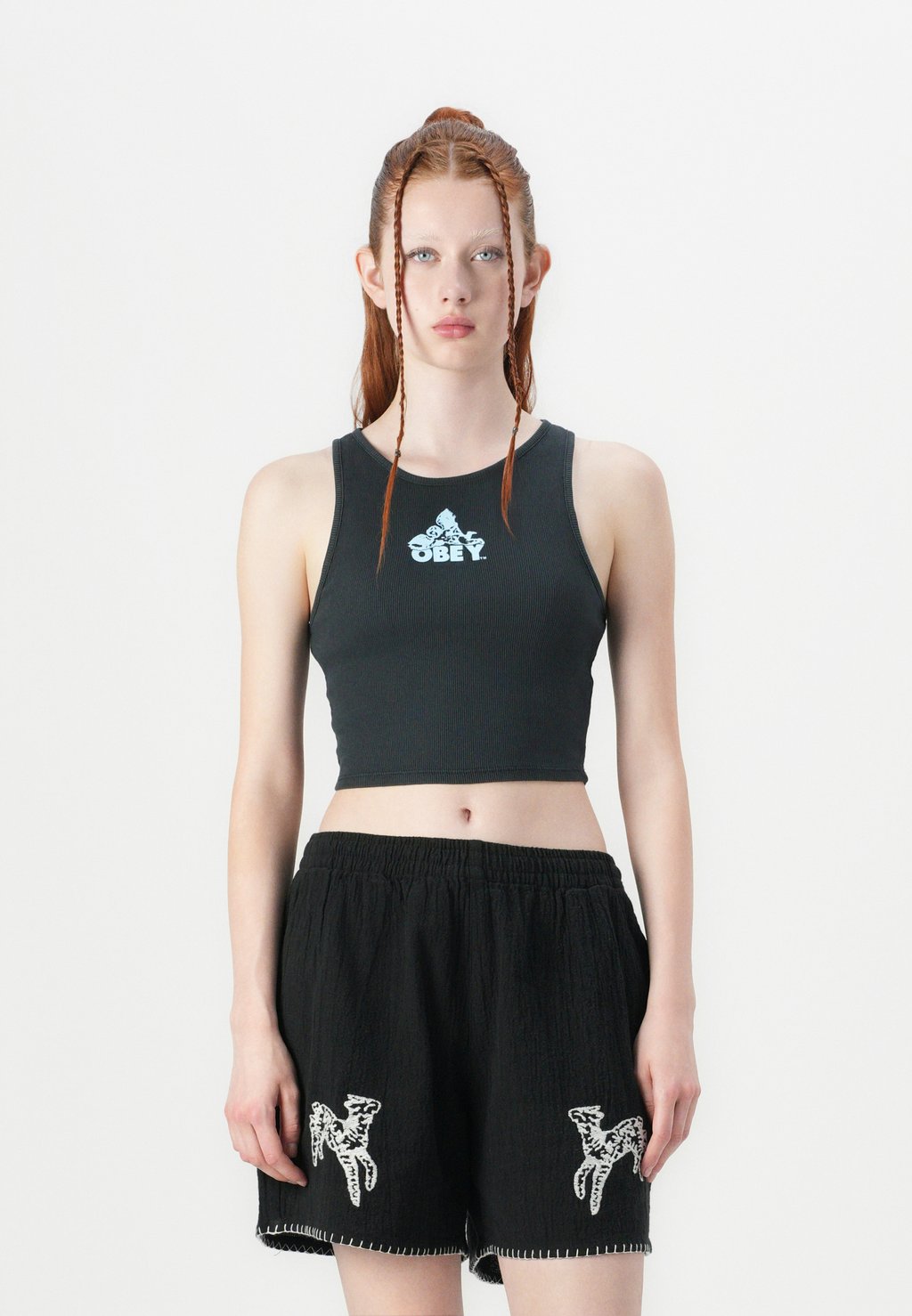 

Топ SHELL Obey Clothing, черный