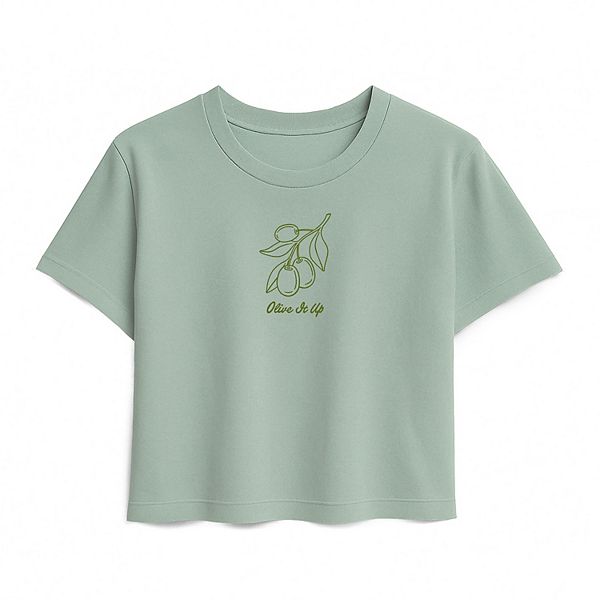 

Футболка Boxy для девочек 7-16 лет, цвет olive Licensed Character, Seafoam