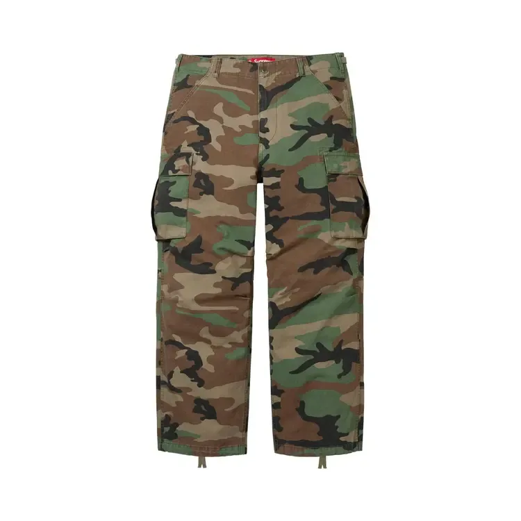 Брюки-карго Supreme 'Woodland Camo', коричневый