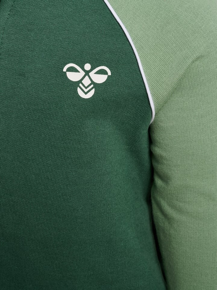 Толстовка Hummel Reißverschluss Jacket Raglanärmel Hmlarnold Kinder, цвет GARDEN TOPIARY — фото 3