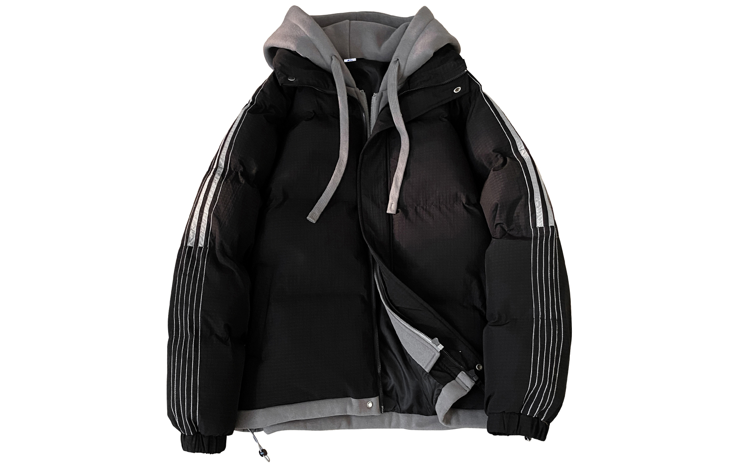 

WARRIOR Пуховик унисекс Huichao Open Ended Smile Collection, Flare Night Black