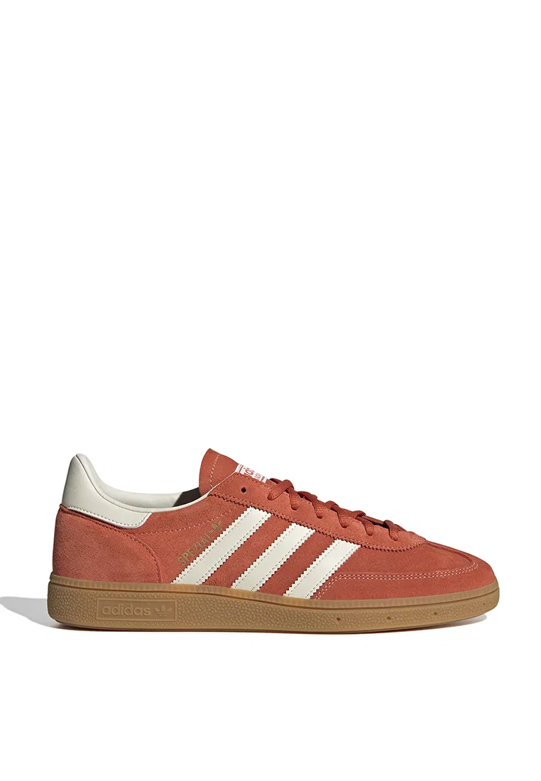 Кроссовки, handball spezial, adidas, белый/красный