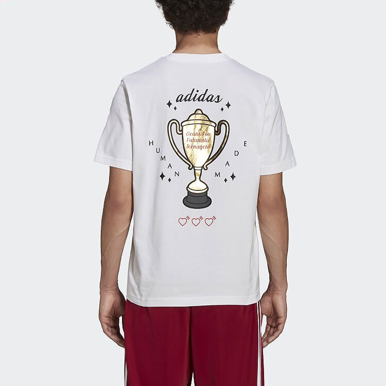 Футболка Human Made X Human Made для мужчин, белая Adidas Originals, белый — фото 4