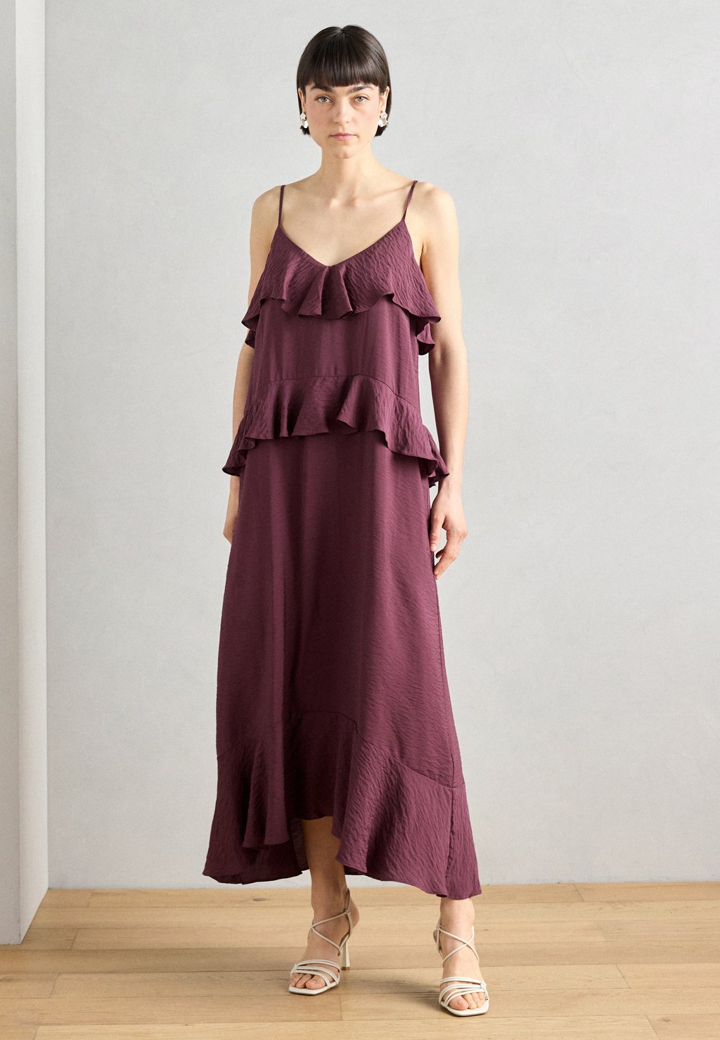 

Длинное платье DRESS SABRIN STRAP Lindex, темно-красный