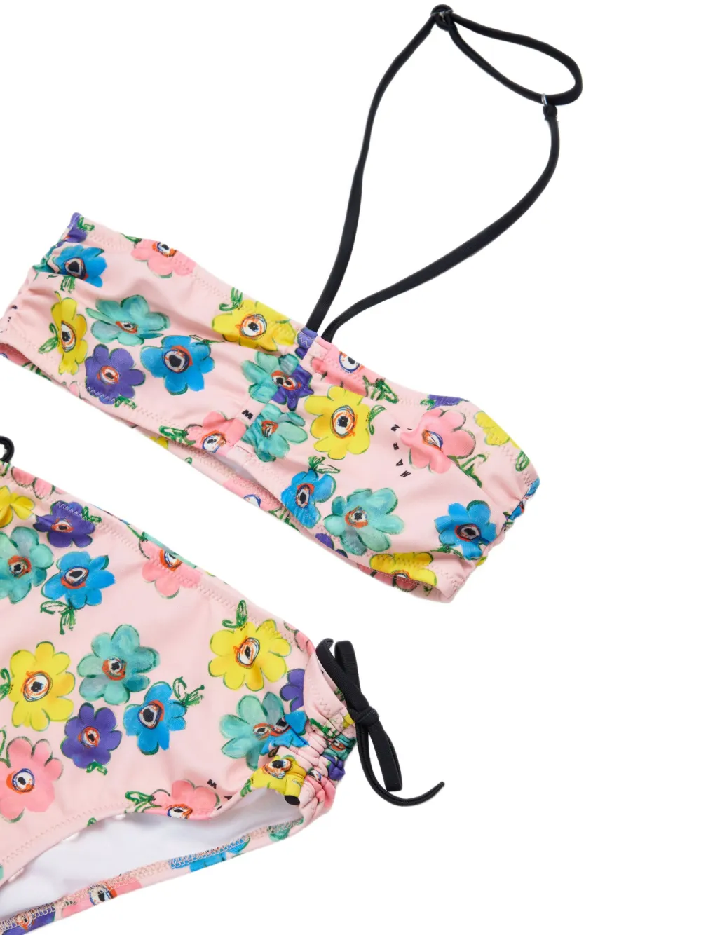 Бикини с цветочным принтом Marni Kids, розовый — фото 3