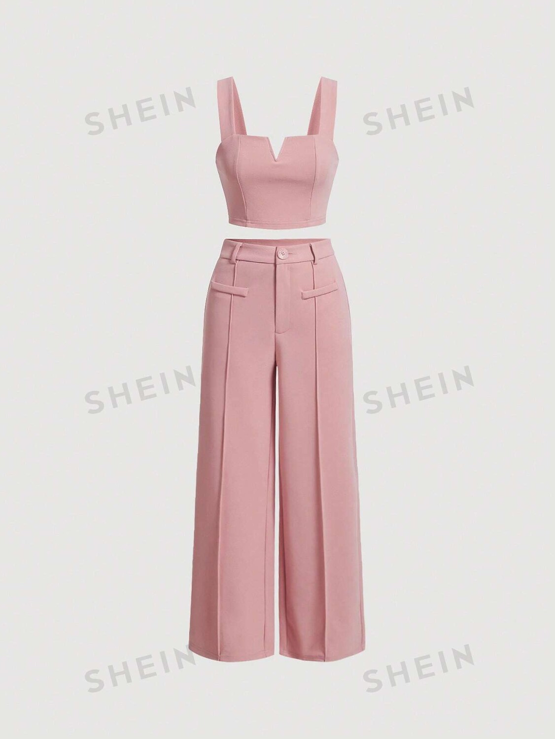 

Майка женская Shein Mod и узкие брюки, розовый