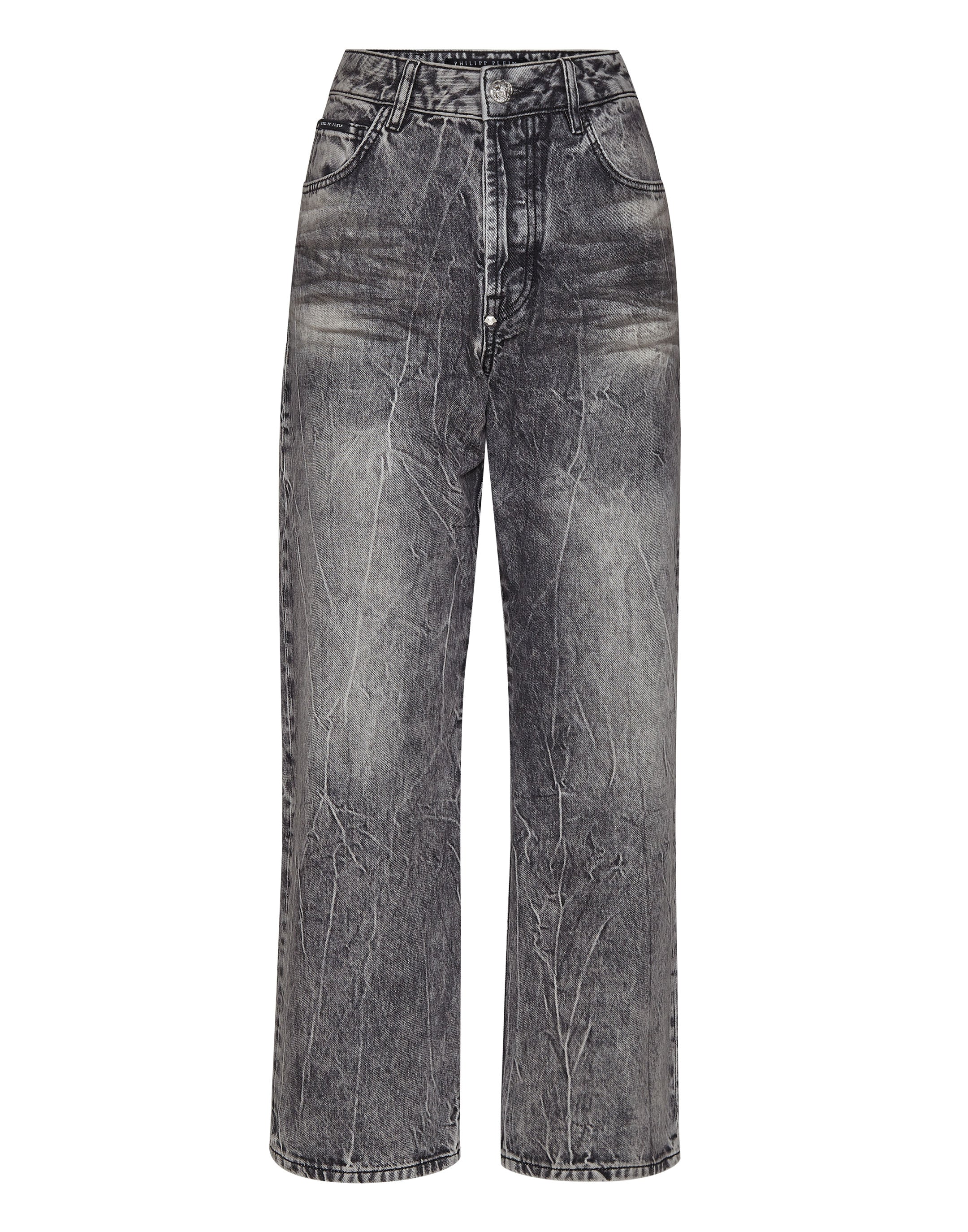 

Джинсовые брюки свободного кроя Iconic Plein PHILIPP PLEIN, цвет gray powder