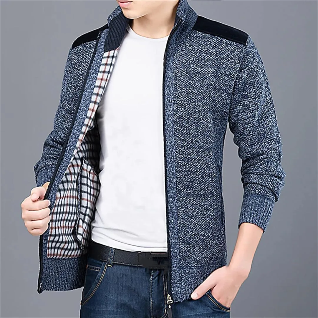 Мужской кардиган Slim Fit с молнией — фото 3