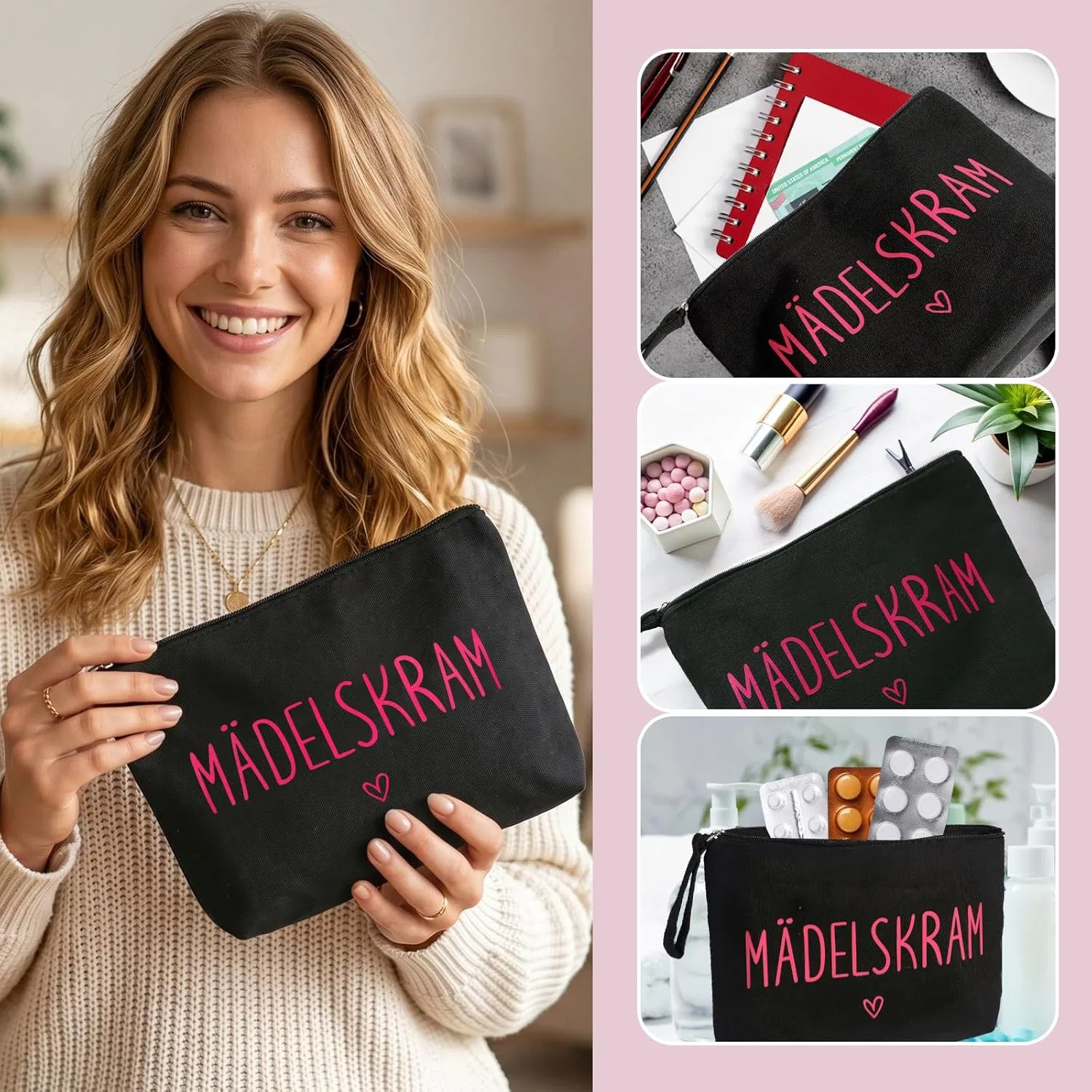 Маленькая косметичка «Mädelskram» из хлопка Comooka — фото 3