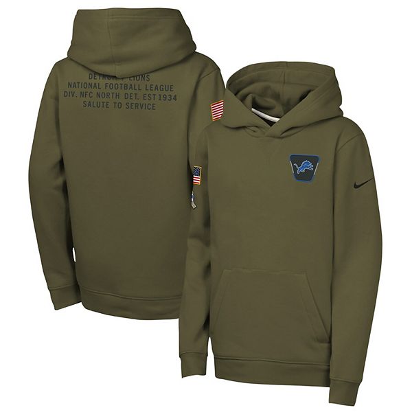 

Оливковый худи Detroit Lions 2025 Salute to Service Club Fleece Nike
