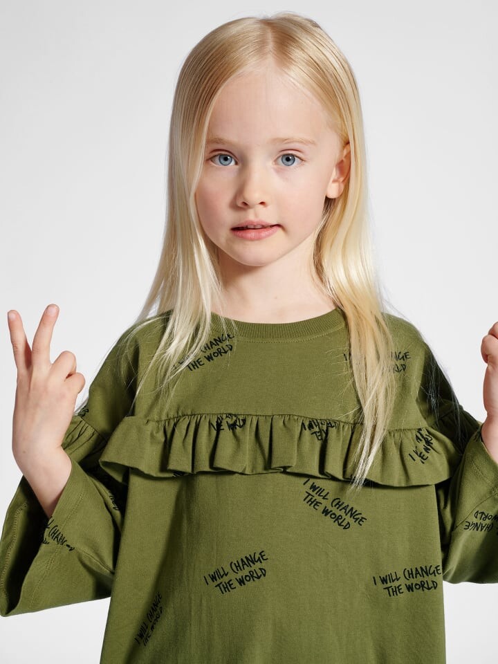 Футболка Sometime Soon T-Shirt S/S Stsmolly Mädchen, цвет OLIVE BRANCH — фото 4