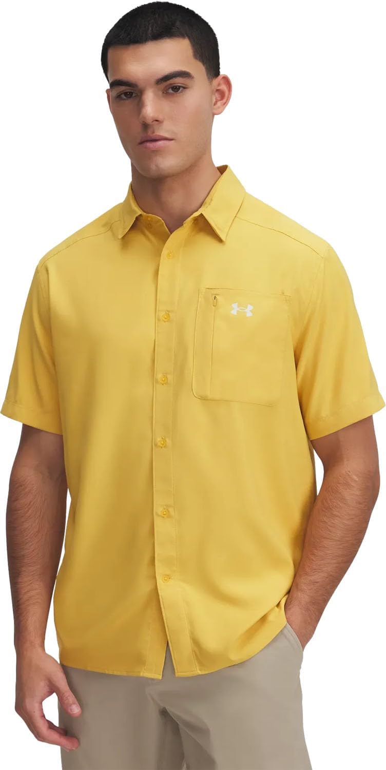 

Мужская футболка Drift Tide 2.0 от Under Armour с коротким рукавом, (773) Noble Gold/Stone