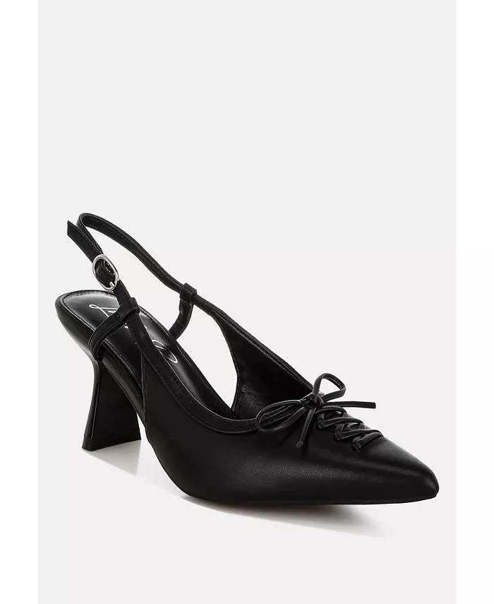 Женские туфли Danvers Kitten Heel Pointy Slingbacks London Rag, черный — фото 3