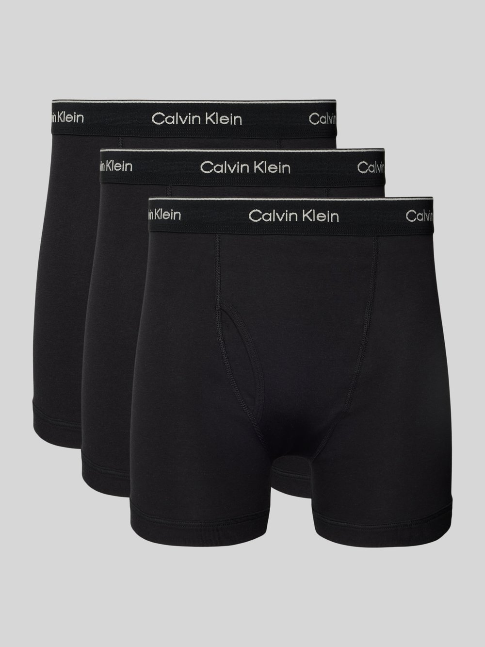 

Трусы-боксеры с этикеткой на поясе, модель «BOXER BRIEF», в упаковке 3 шт Calvin Klein Underwear, черный