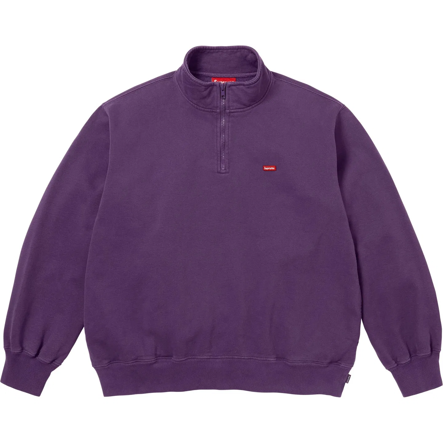 Свитшот Supreme Small Box Half Zip Pullover фиолетовый