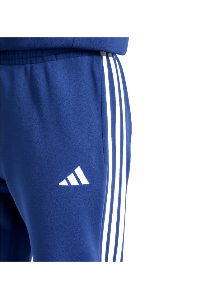 Мужские спортивные брюки из мягкого французского трикотажа синего цвета. adidas — фото 2