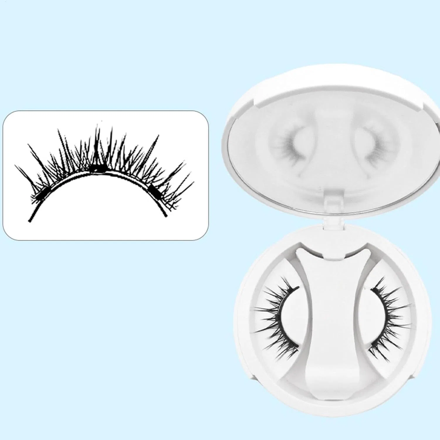 Магнитные ресницы Magnetic Eyelash Kit, 4 шт, M10 — фото 4