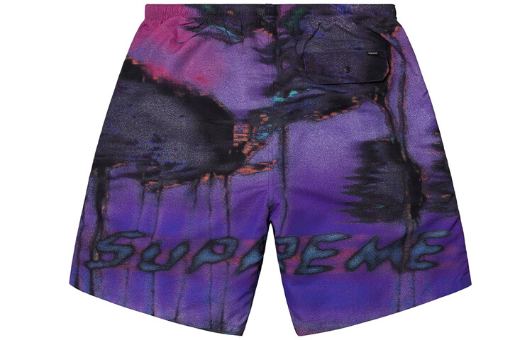 SS21 Повседневные шорты унисекс Supreme, оранжевый — фото 2