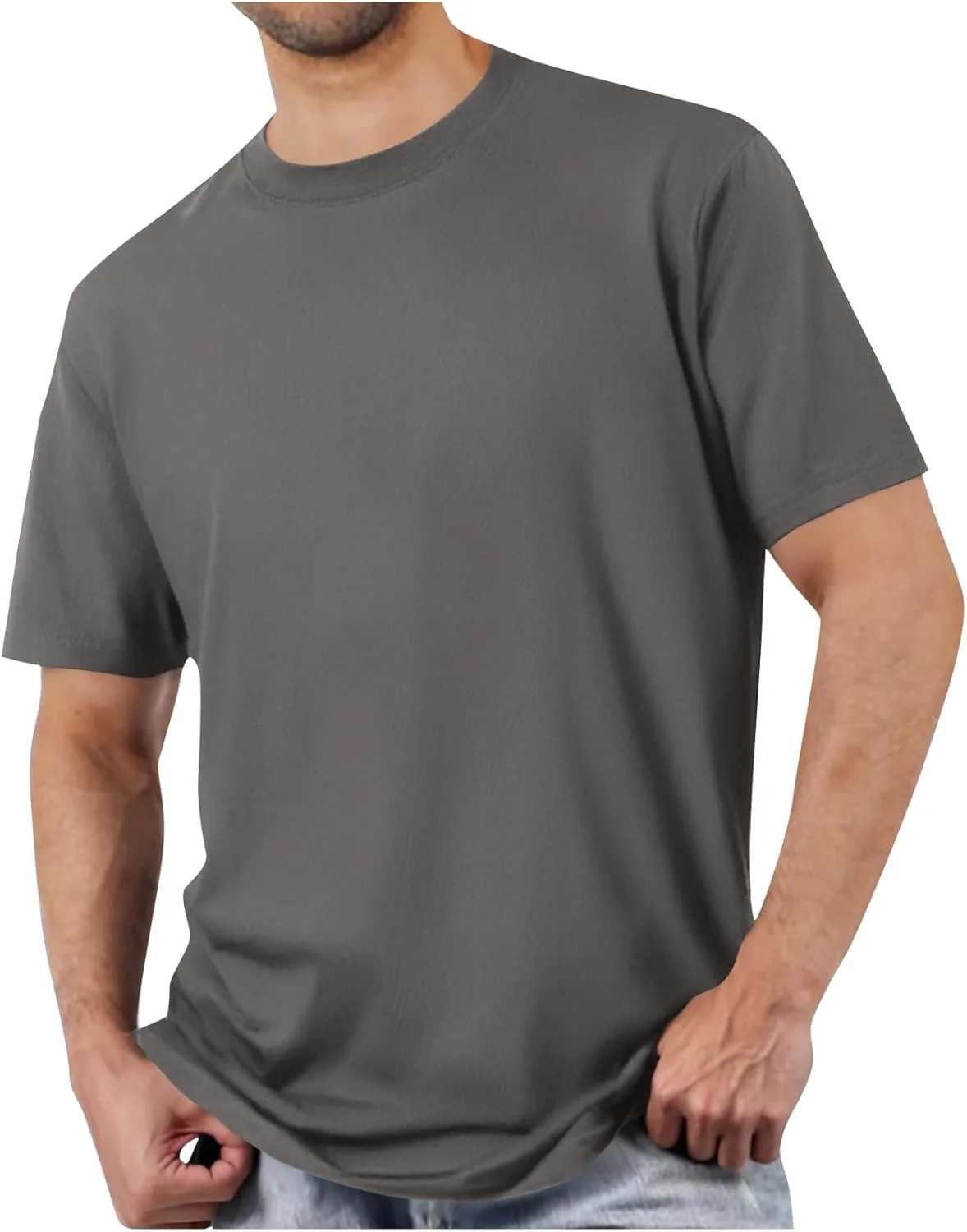 

Мужская футболка с коротким рукавом, модная, свободного кроя